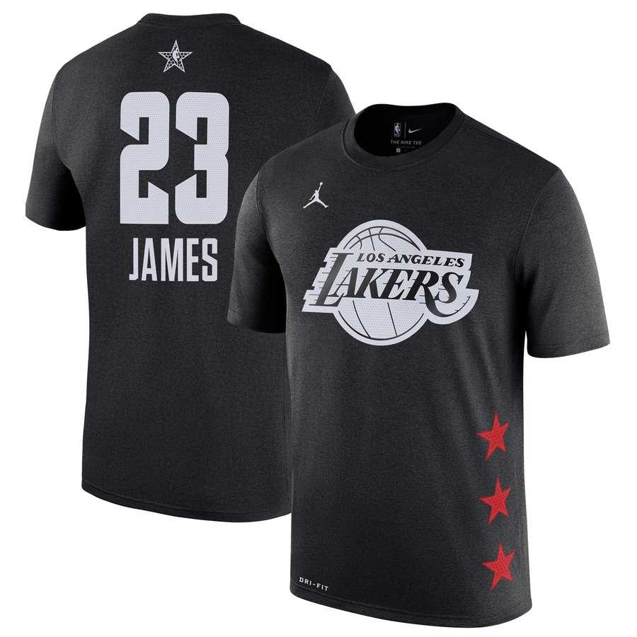 Lakers 23 Lebron James Black 2019 NBA All Star Game Men's T Shirt,We sell and wholesale Lakers 23 Lebron James Black 2019 NBA All Star Game Men's T Shirt on line form chian!